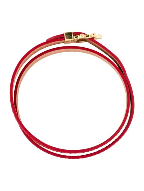 louis vuitton red bracelet